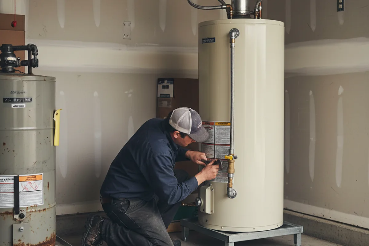 Water heater and shutoff valve replacement in Angel Fire